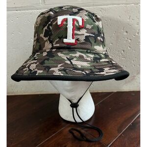 Texas Rangers‎ New Era MLB Camo Bucket Hat One Size Baseball Cap